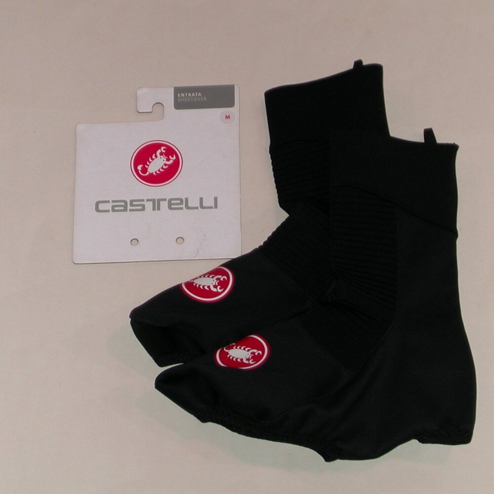 Castelli ENTRATA Cycling Bike Shoecover Men's Size Medium Black NWT